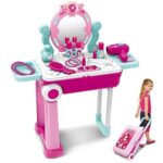 URBAN TOYS Beauty Makeup Kit for Doll Girls Cosmetic Set 2 in 1 Toy Kit