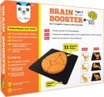 56 Puzzles Designed to Boost Intelligence - with Magnetic Shapes, Magnetic Board, Puzzle Book and Solution Book - for 6-99 Years Boys and Girls,Pack of 1