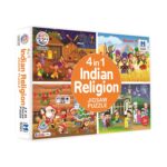 4 in 1 Indian Religion Jigsaw Puzzle (4 x 35 Pieces) for Kids 3+ Years